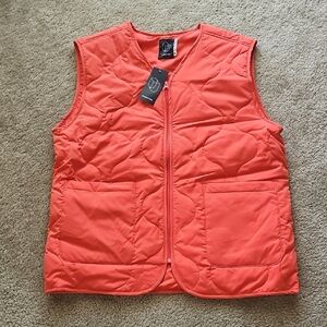 Original Use Men's Orange Quilted Vest Medium
